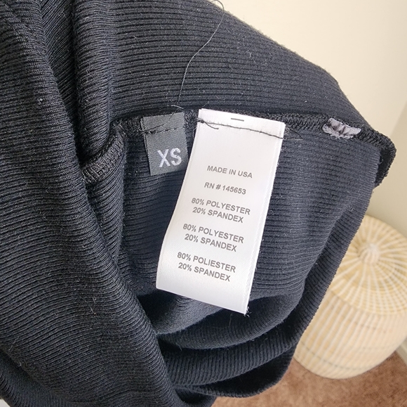 House Of Harlow 1960 Ribbed Bodycon Cutout Back Midi Dress In Black Size S NWOT - Picture 7 of 9